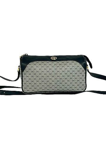 Gucci GUCCI Vintage Old Gucci Micro GG Logo Hardware Leather Mini Shoulder Bag Pouch Navy 39452 (view 1)