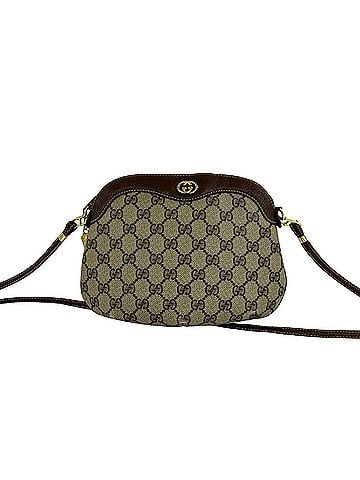 Gucci GUCCI Vintage GG Logo Leather Mini Shoulder Bag/Pouch (Brown, 33201) (view 1)