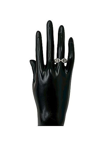 Hermès HERMES Hermes Enchainée Ring, Sterling Silver 925, Accessory, Jewelry, Silver, 35459 (view 2)