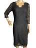 St. John Solid Black Cocktail Dress Size 4 - photo 1