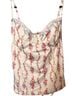 Edikted Floral Pink White Tank Top Size XS - photo 1