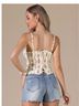 Edikted Floral Pink White Tank Top Size XS - photo 5
