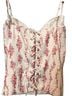 Edikted Floral Pink White Tank Top Size XS - photo 2