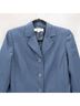 Suit Studio 100% Polyester Houndstooth Blue Blazer Size 6 - photo 3
