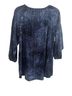 JM Collection Tie-dye Blue 3/4 Sleeve Blouse Size 1X - photo 2