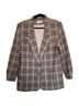 Alfred Dunner 70% Wool 30% Nylon 100% Acetate Plaid Multi Color Blazer Size 12 - photo 1