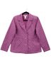 Susan Graver 100% Cotton 100% Polyester 100% Rayon Floral Purple Blazer Size S - photo 1