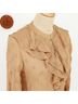 DÔEN 100% Viscose 100% Silk Floral Tan Casual Dress Size S - photo 7
