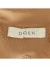 DÔEN 100% Viscose 100% Silk Floral Tan Casual Dress Size S - photo 3