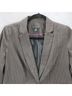 Worthington 86% Polyester 33% Rayon 2% Spandex 100% Polyester Stripes Brown Blazer Size S - photo 3