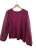Maeve 65% Polyester 35% Cotton 100% Polyester Burgundy Long Sleeve Blouse Size XL - photo 5