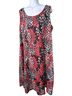 Perceptions Floral Red Black White Casual Dress Size 1X - photo 1