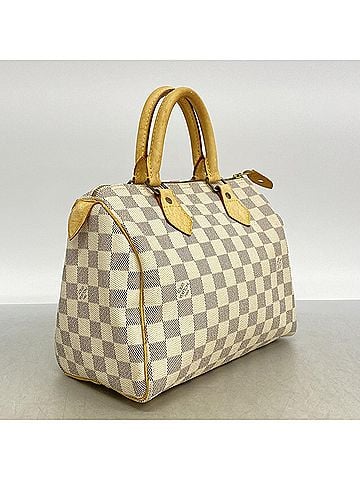 Louis Vuitton Louis Vuitton Damier Azur Speedy 25 Handbag N41371 White Women's (view 2)