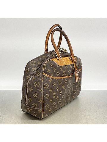 Louis Vuitton Louis Vuitton Monogram Deauville Handbag M47270 Brown Women's (view 2)