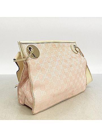 Gucci Gucci GG Canvas Shoulder Bag 120841 Pink White Women's (view 2)