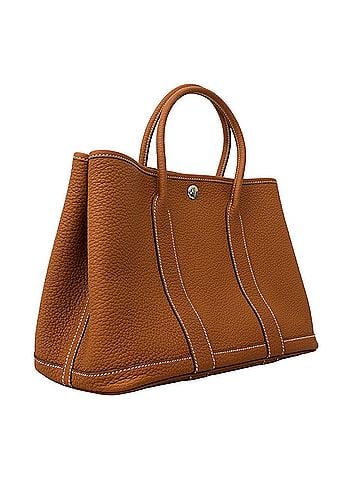 Hermès Hermes Garden TPM Tote Bag, Negonda Gold, U Stamp, Women's. (view 2)