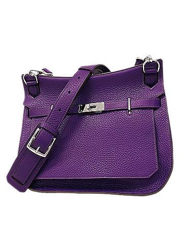 Hermès Hermes Jypsiere 28 Shoulder Bag, Taurillon Clemence Leather, Ultraviolet, ?N Stamp, Women's (view 1)