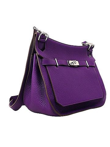 Hermès Hermes Jypsiere 28 Shoulder Bag, Taurillon Clemence Leather, Ultraviolet, ?N Stamp, Women's (view 2)