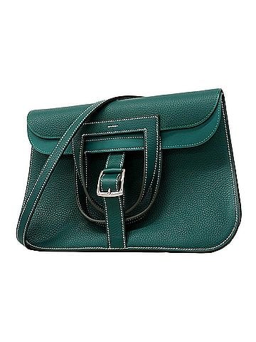 Hermès Hermes Handbag, Arzan 31, Taurillon Clemence Leather, Vert Vertigo, A Stamp, Ladies'. (view 1)