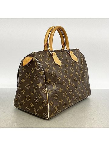 Louis Vuitton Louis Vuitton Monogram Speedy 30 Handbag M41108 Brown Women's (view 2)