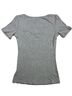 Halara Solid Gray Short Sleeve Blouse Size XS - photo 2
