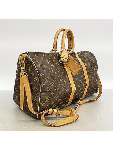 Louis Vuitton Louis Vuitton Bags - Boston Monogram Keepall Bandoulière 45 M41418 Brown Men's & Women's (view 2)
