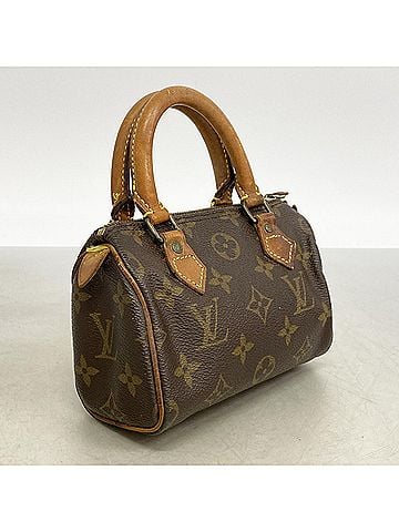 Louis Vuitton Louis Vuitton Monogram Mini Speedy Handbag M41534 Brown Women's (view 2)