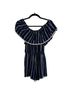 Lulus 100% Rayon 100% Polyester Print Blue White Romper Size M - photo 2