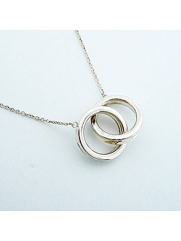 Tiffany & Co. Tiffany & Co. Interlocking Necklace 1837, Sterling Silver 925, Women's (view 2)