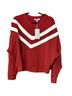 Antonio Melani Chevron-herringbone Red Burgundy Sweatshirt Size XL - photo 1