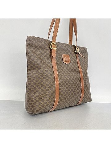 Céline Celine Macadam Tote Bag, Brown, Women's (view 2)