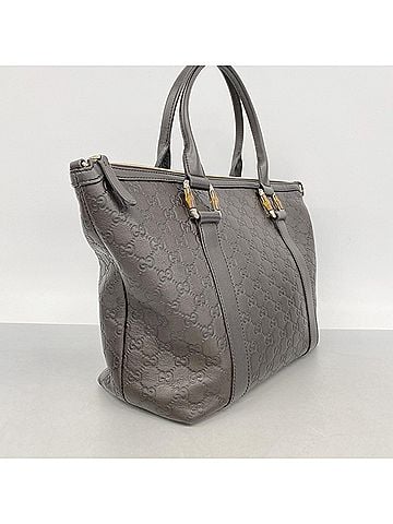 Gucci Gucci Tote Bag, Guccissima Bamboo, 339548, Leather, Brown Champagne, Women's (view 2)