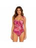 Cupshe Floral Pink Orange One Piece Swimsuit Size M - photo 4