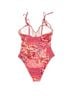 Cupshe Floral Pink Orange One Piece Swimsuit Size M - photo 2