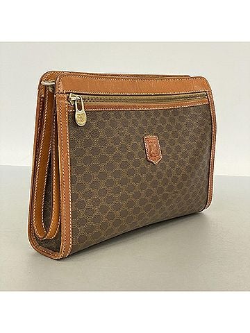 Céline Celine Macadam Clutch Bag, Brown, Women's (view 2)