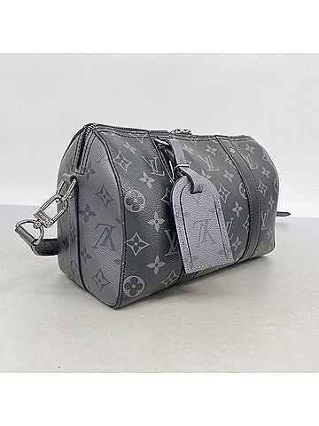 Louis Vuitton Louis Vuitton Monogram Eclipse City Keepall Shoulder Bag M45936 Black Grey Men's (view 2)