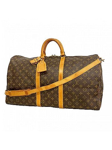 Louis Vuitton Louis Vuitton Bags - Boston Monogram Keepall Bandoulière 55 M41414 Brown Men's & Women's (view 1)