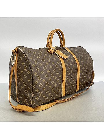 Louis Vuitton Louis Vuitton Bags - Boston Monogram Keepall Bandoulière 55 M41414 Brown Men's & Women's (view 2)