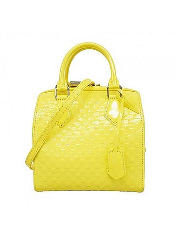 Louis Vuitton Louis Vuitton Damier Facette Speedy Cube PM Handbag M48902 Jaune 2-way bag for women OP004282 (view 1)