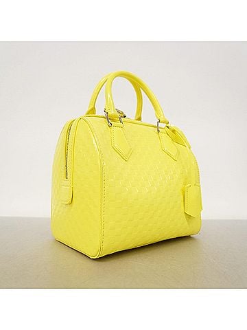 Louis Vuitton Louis Vuitton Damier Facette Speedy Cube PM Handbag M48902 Jaune 2-way bag for women OP004282 (view 2)