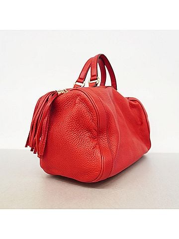 Gucci Gucci Soho Handbag 282302 Leather Red Champagne Women's OP004281 (view 2)