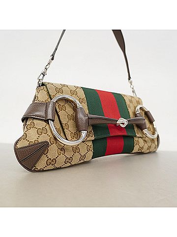 Gucci Gucci Shoulder Bag GG Canvas Sherry Line Horsebit 764255 Brown Women's OP004032 (view 2)