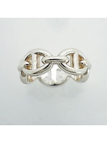 Hermès Hermes Enchainée Chaine d'Ancre Ring, Sterling Silver 925, Women's (view 2)