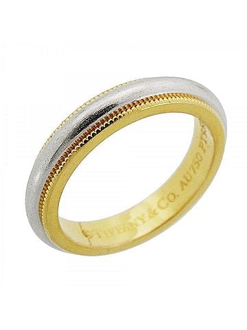 Tiffany & Co. Tiffany & Co. Milgrain Ring, 18K Yellow Gold (KYG), Platinum (Pt950), Women's (view 1)