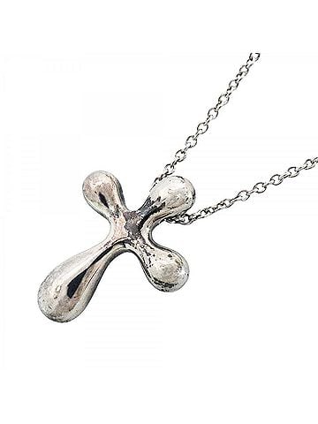 Tiffany & Co. Tiffany & Co. Small Cross Necklace, Sterling Silver 925, Women's (view 1)