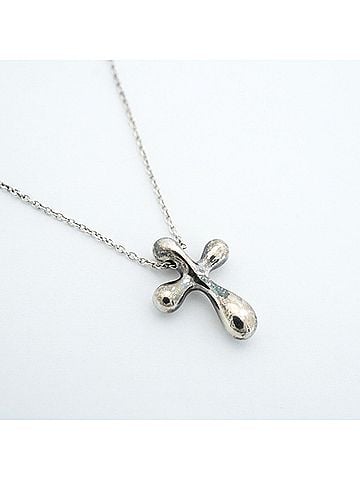 Tiffany & Co. Tiffany & Co. Small Cross Necklace, Sterling Silver 925, Women's (view 2)
