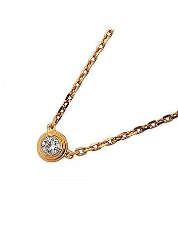 Cartier Cartier Damour XS Necklace, 1PD, 18KPG Pink Gold, Diamond, Women's (view 1)