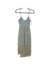 Self-Portrait Floral Gray Gold Blue Cocktail Dress Size 2 - photo 4
