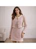 Hill House 37% Cotton 26% Tencel 35% Polyester 2% Metallic Fiber 100% Polyester Tweed Pink White Jacket Size XXS - photo 3
