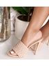 Cape Robbin Solid Tan Heels Size 9 1/2 - photo 5